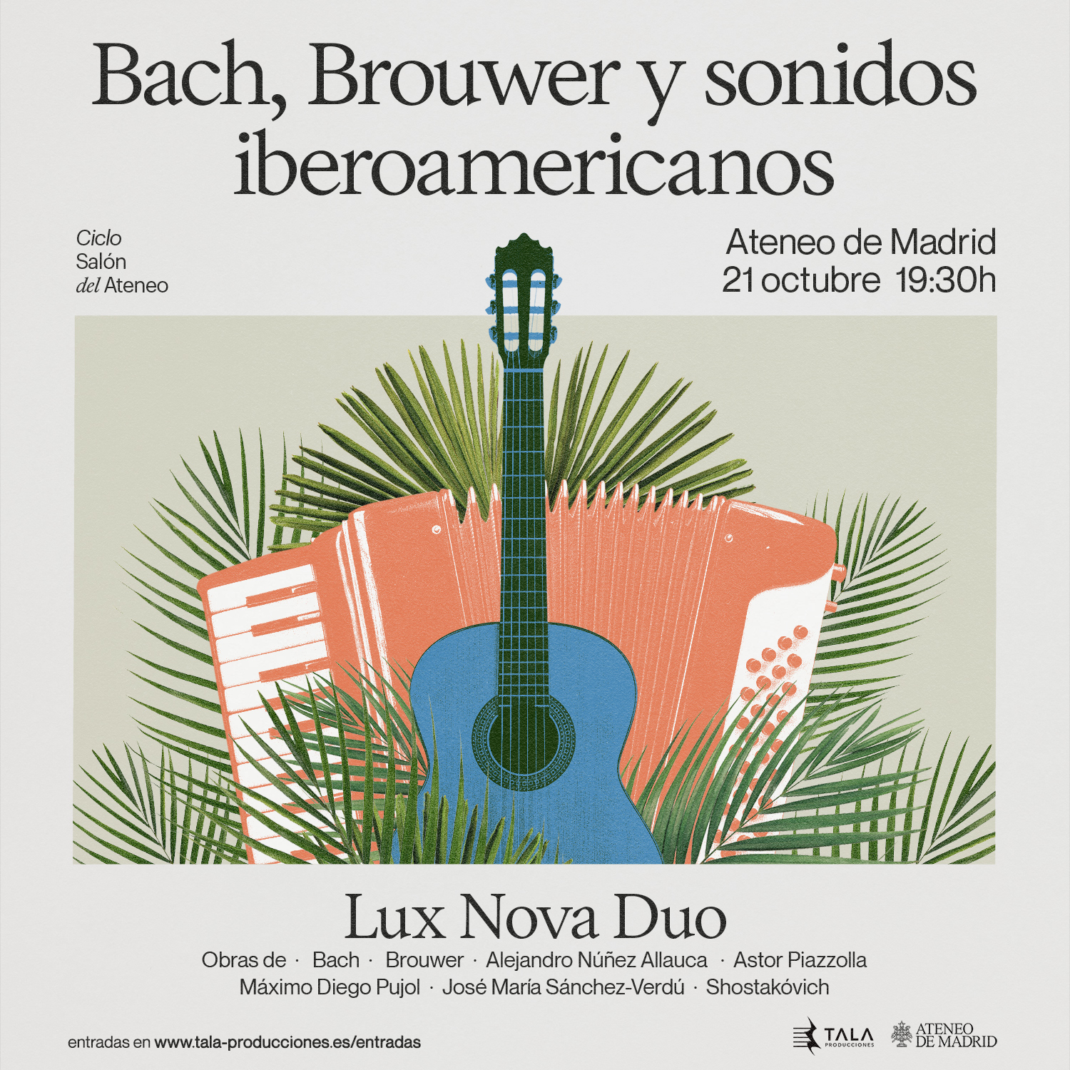 Lux Nova Duo y sus sonidos iberoamericanos, en el Saln del Ateneo