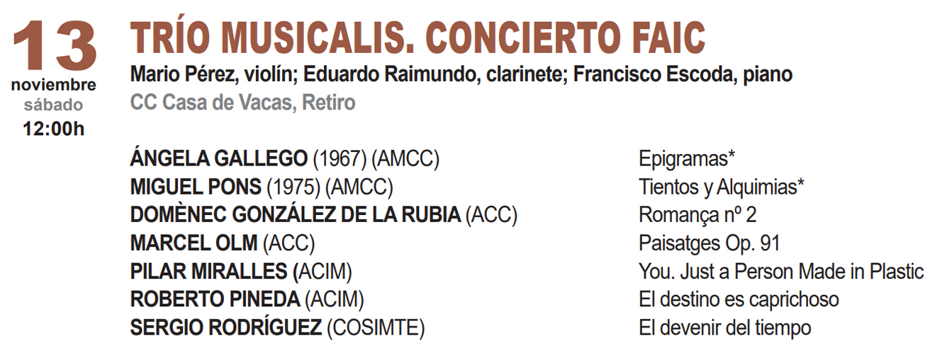 El Tr�o Musicalis en el COMA 21