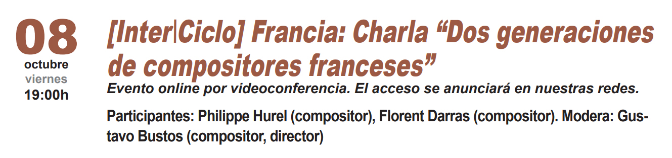 �Dos generaciones de compositores franceses� en el COMA