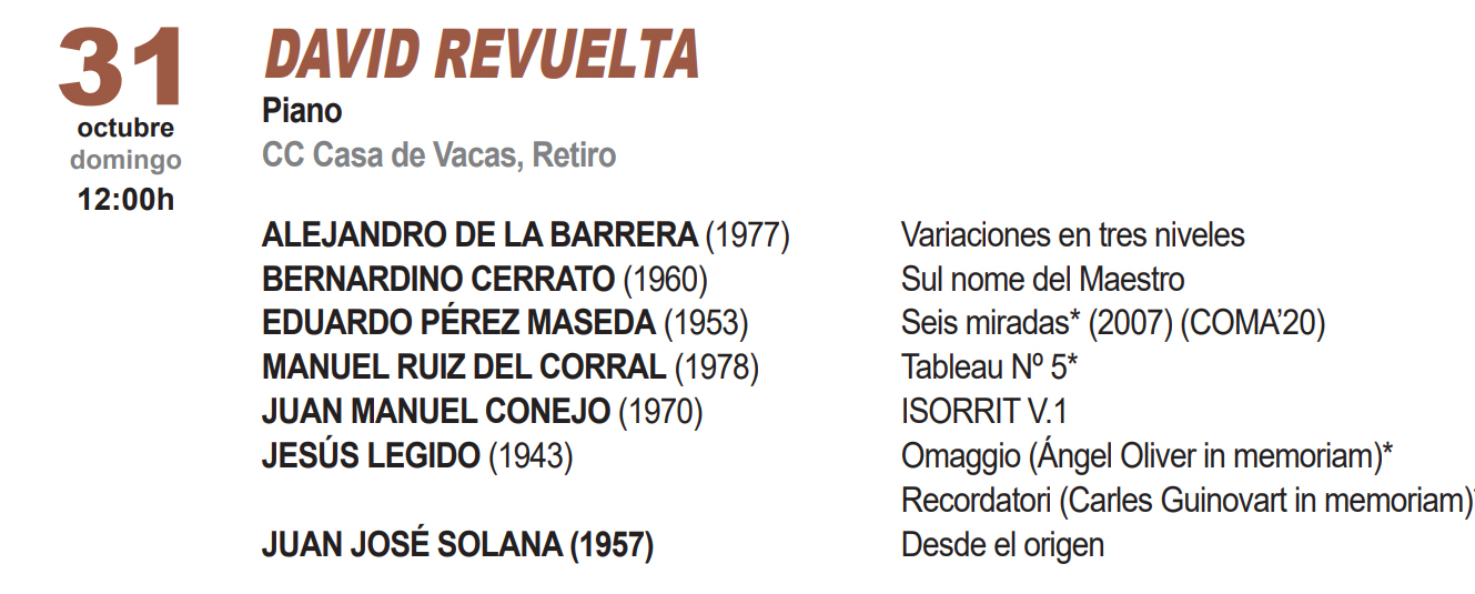 David Revuelta en el COMA