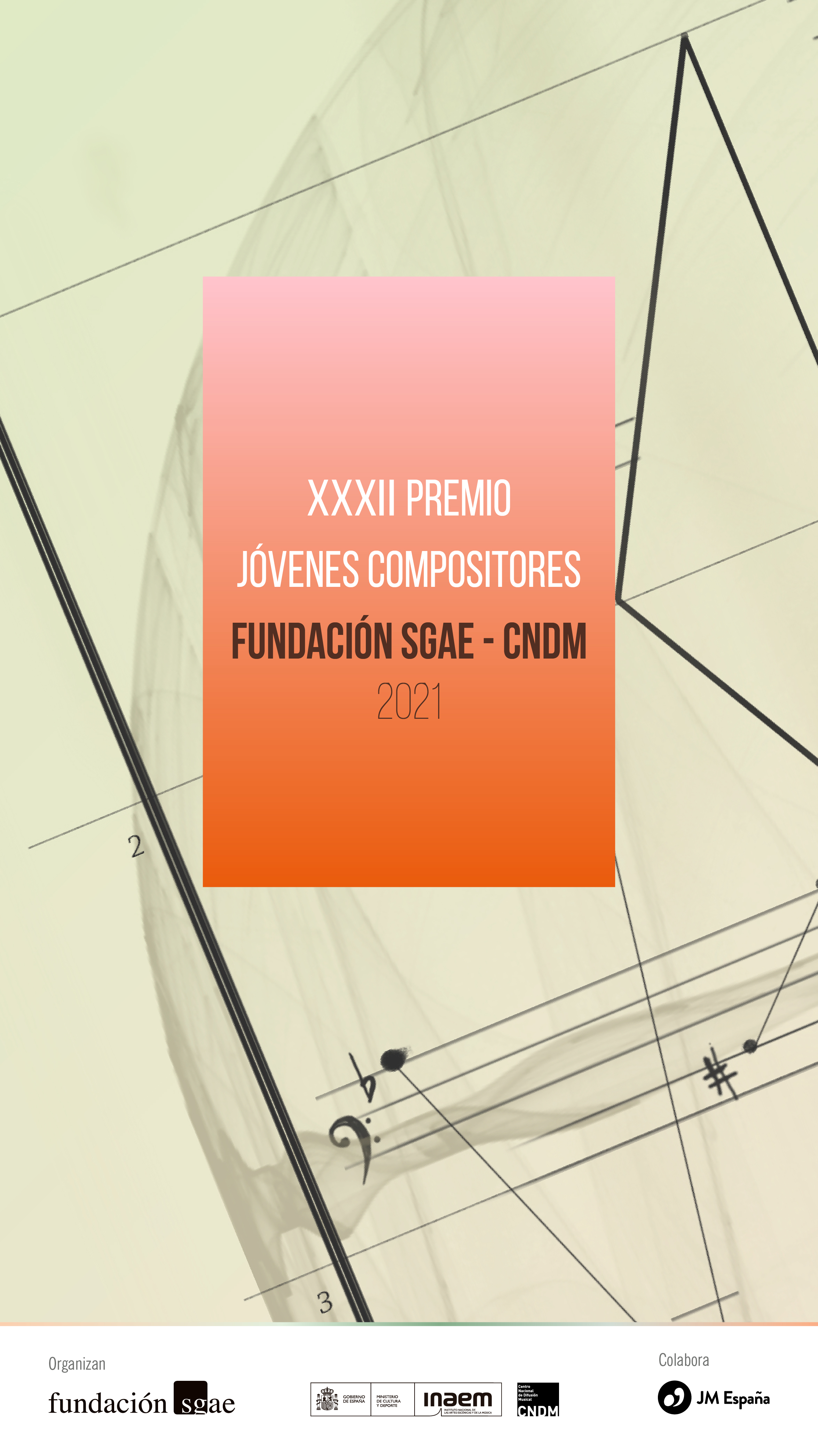 Abierta la convocatoria del XXXII Premio J�venes Compositores 2021 Fundaci�n SGAE-CNDM