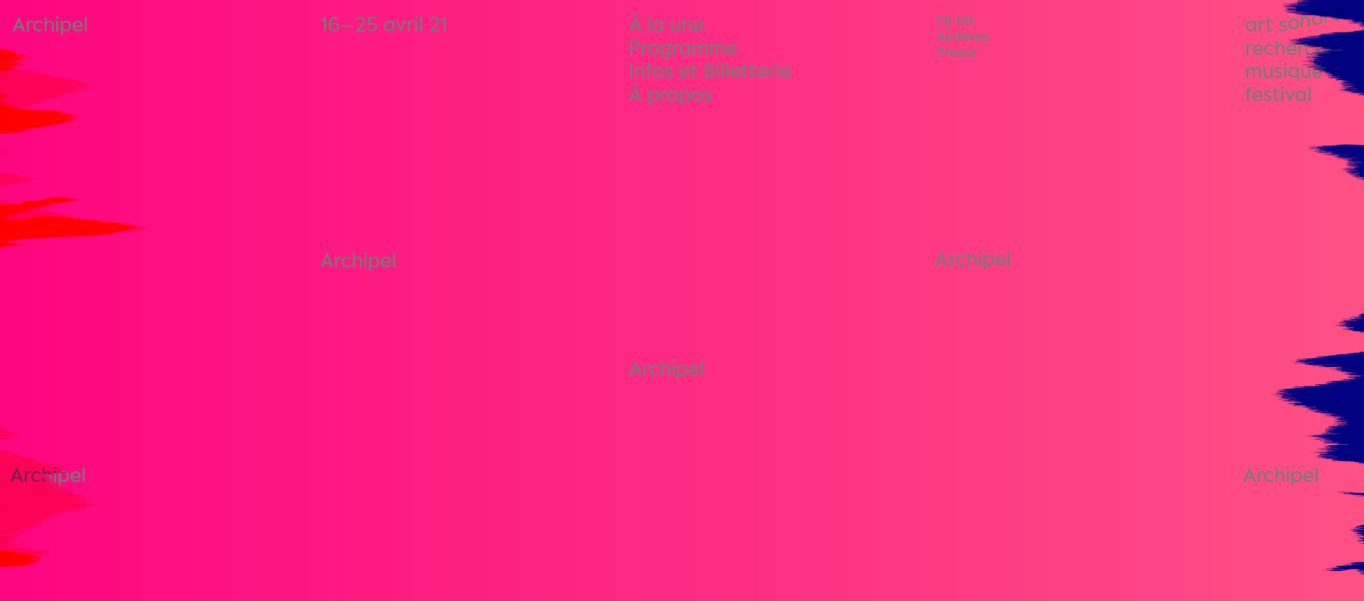 Festival Archipel 2021