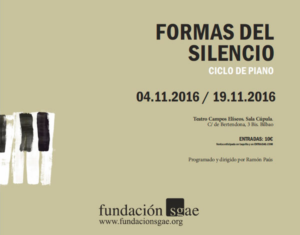 Eduardo Fernández  en el Ciclo de piano 'Formas del silencio'