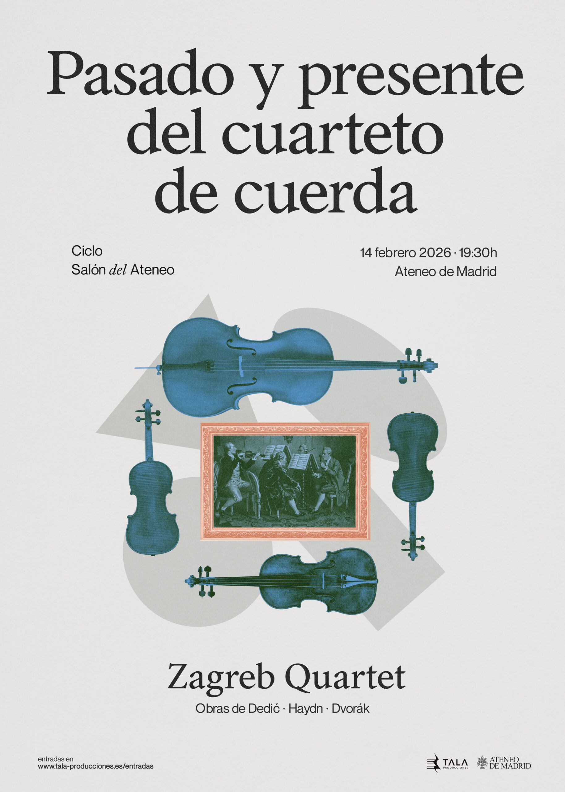 El Zagreb Quartet, un siglo de cuarteto de cuerda en el Sal�n del Ateneo