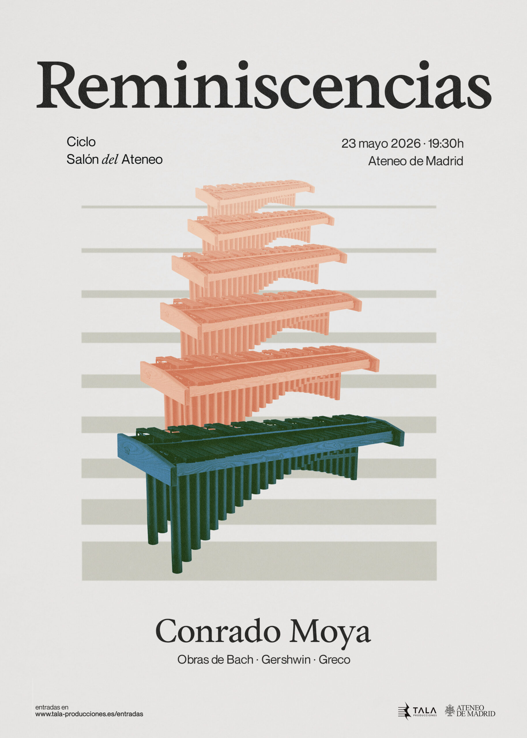 La marimba como territorio sonoro: Conrado Moya presenta Reminiscencias en el Ateneo de Madrid