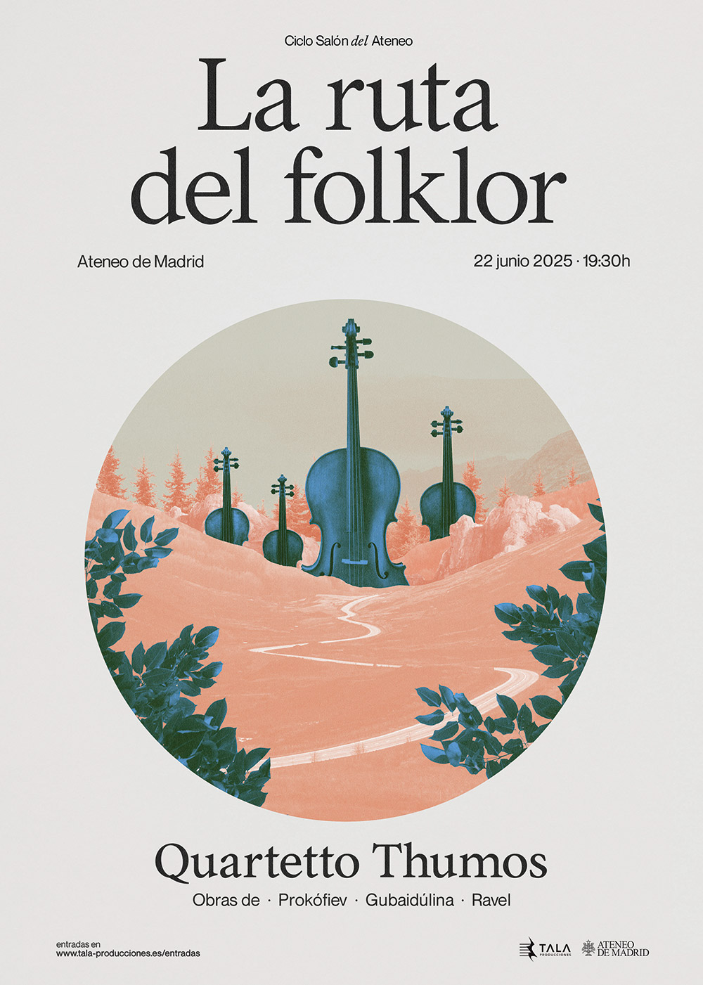El Quartetto Thums cierra la temporada del Saln del Ateneo con La ruta del folklor
