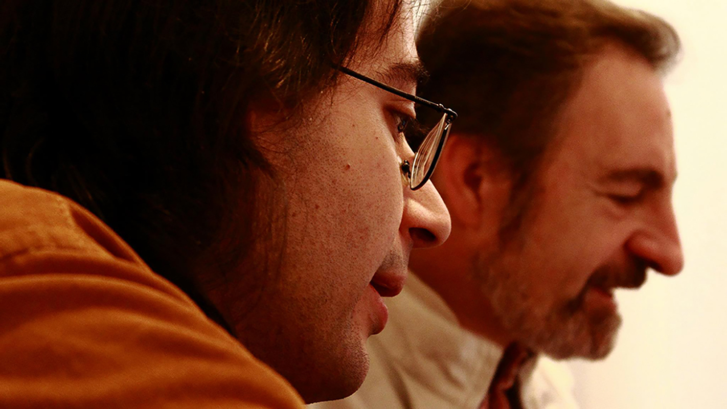 Miguel Álvarez-Fernández y José Iges Sound-In 2011 en la Feria Estampa, Madrid.