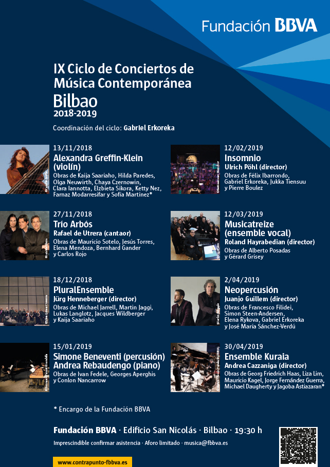 IX Ciclo de Conciertos de Música Contemporánea Fundación BBVA Bilbao 